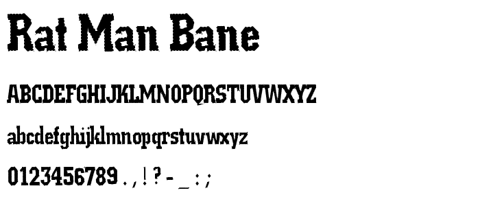 Rat Man Bane font